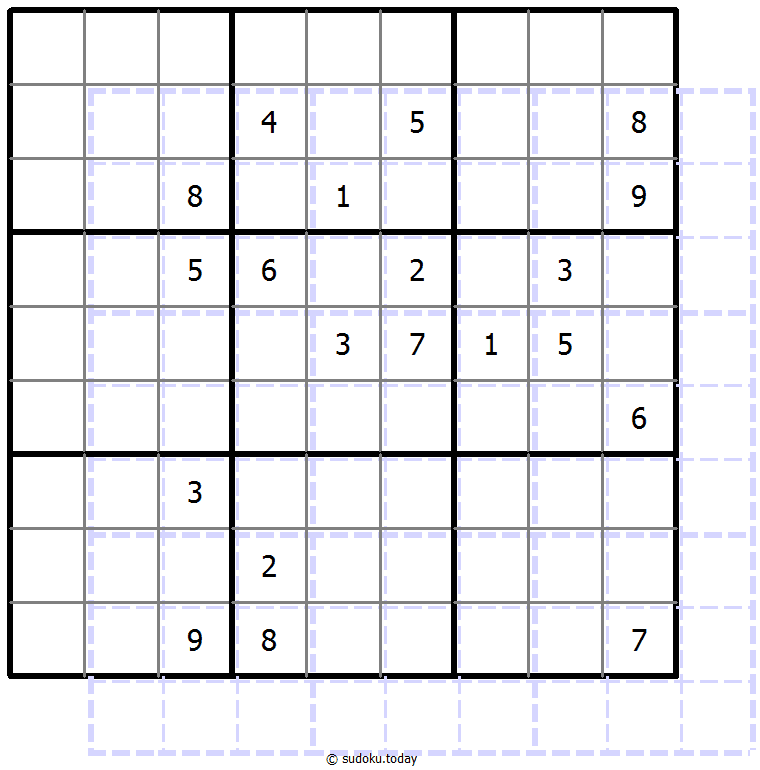 重影数独 #39534