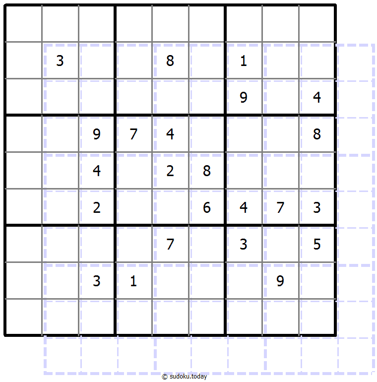 重影数独 #39591