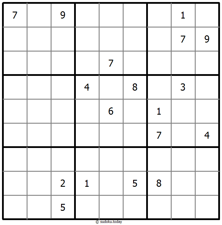无五数独 #40971
