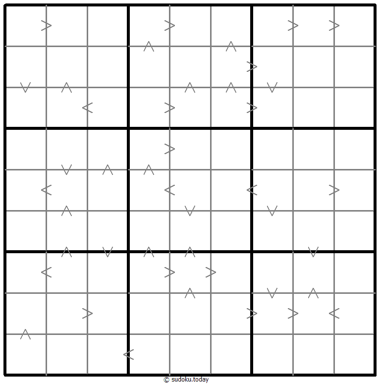 Greater Than Kropki Sudoku 2025年12月18日