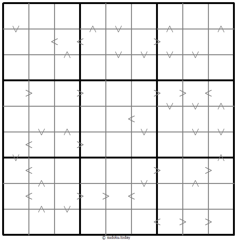 Greater Than Kropki Sudoku 2026年01月12日