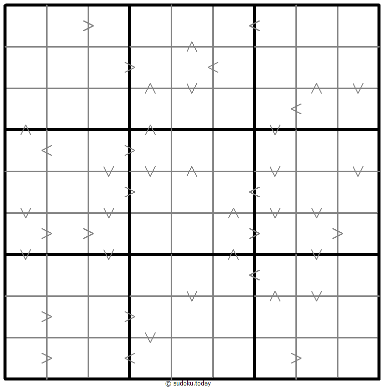 Greater Than Kropki Sudoku 2025年11月25日