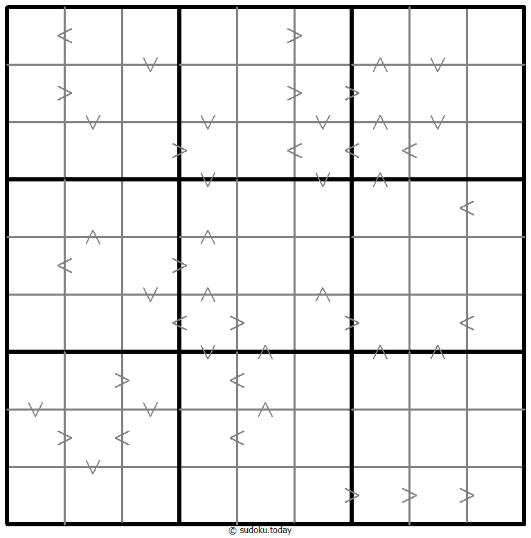 Greater Than Kropki Sudoku 2026年01月06日