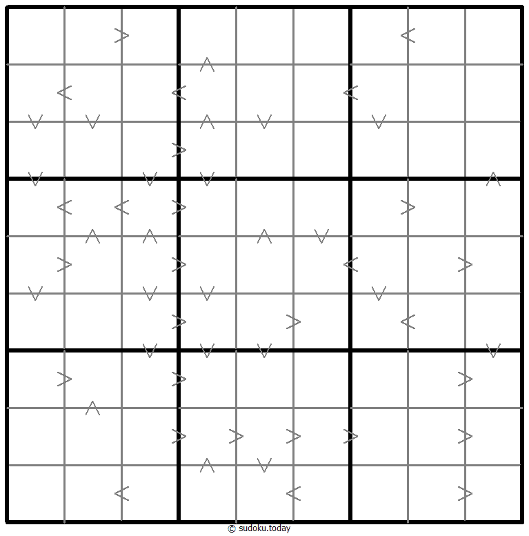 Greater Than Kropki Sudoku 2025年12月18日