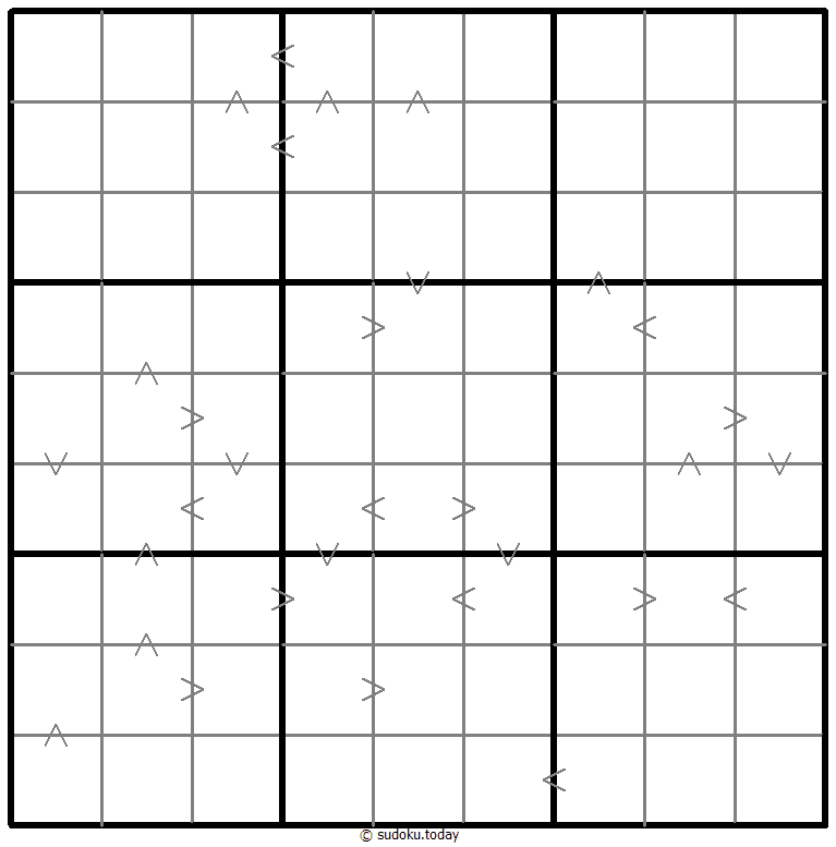Greater Than Kropki Sudoku 2026年01月01日