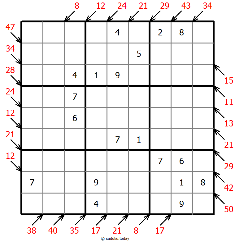 小杀手数独 #40989