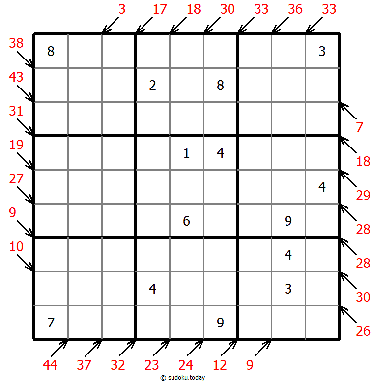 小杀手数独 #41192