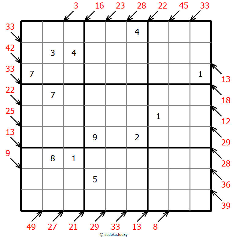 小杀手数独 #41195