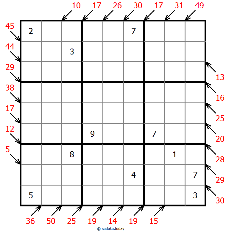 小杀手数独 #41230