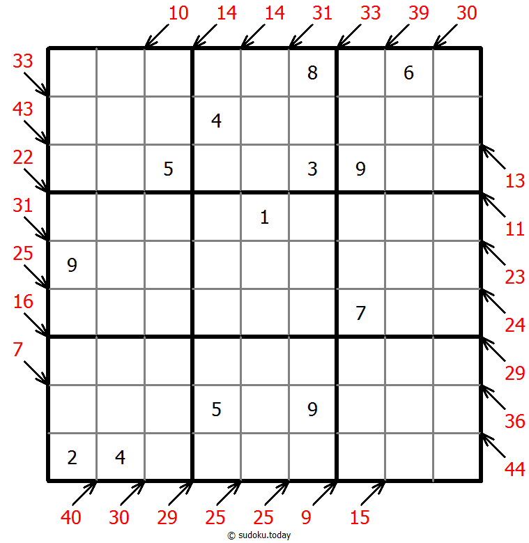 小杀手数独 #41242