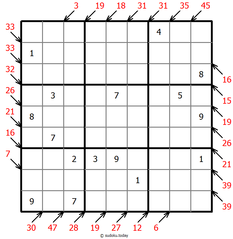 小杀手数独 #41243