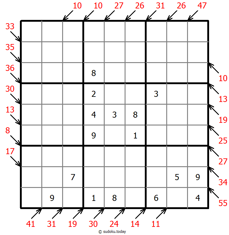 小杀手数独 #41248