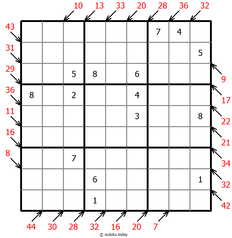小杀手数独 #41253