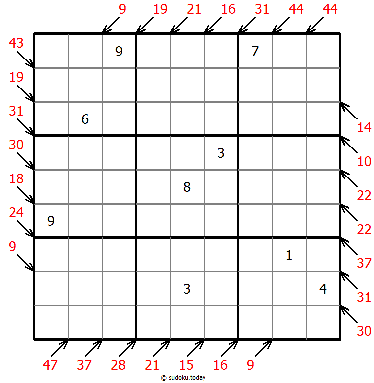 小杀手数独 #41280