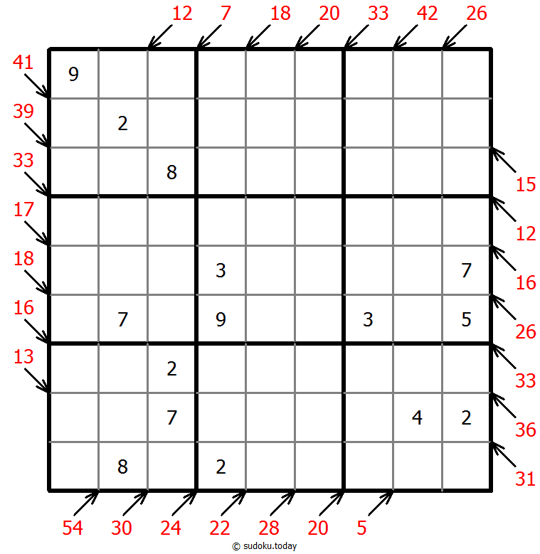 小杀手数独 #41287