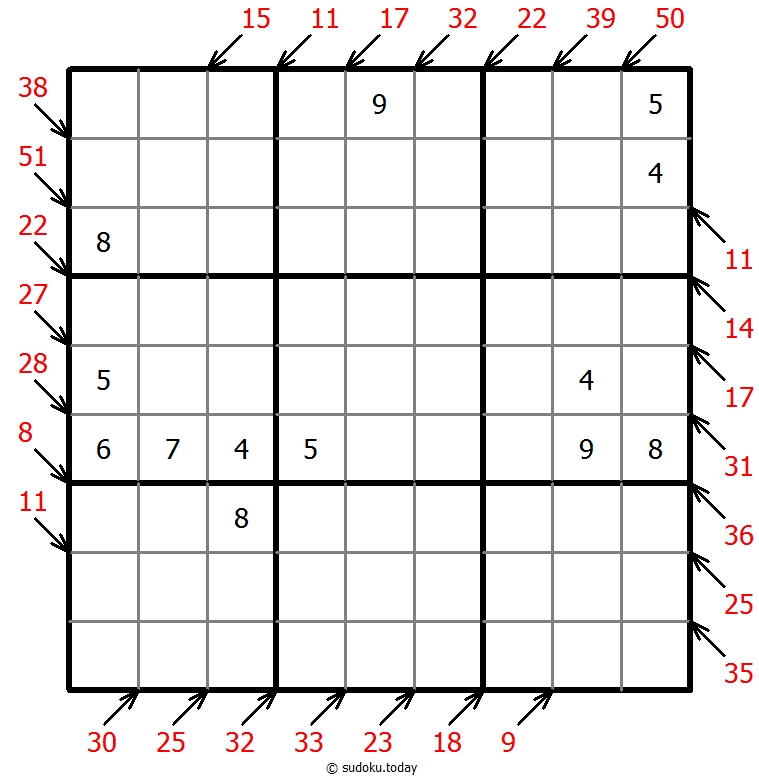 小杀手数独 #41289