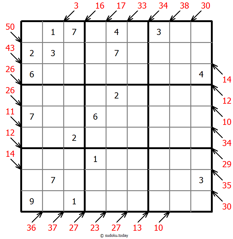 小杀手数独 #41383