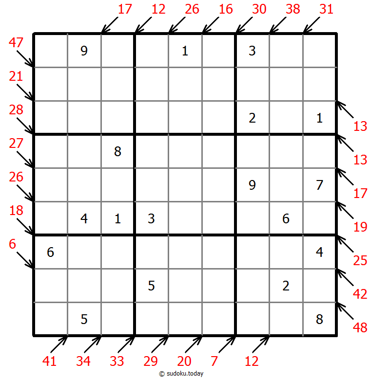 小杀手数独 #41389