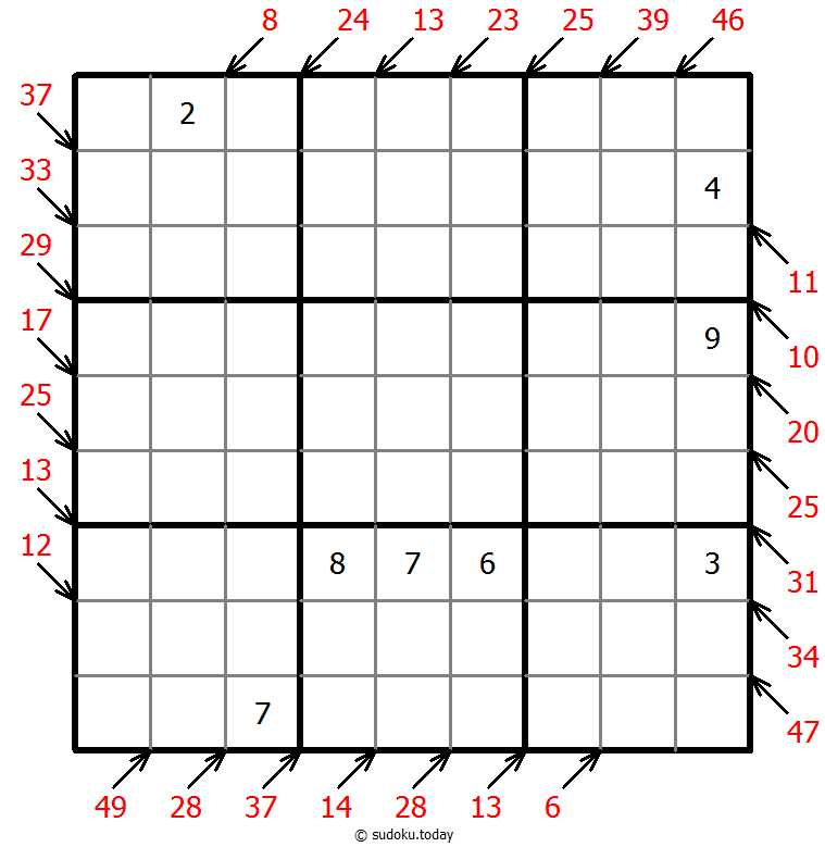 小杀手数独 #41525