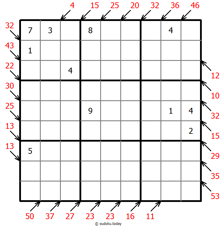 小杀手数独 #41536
