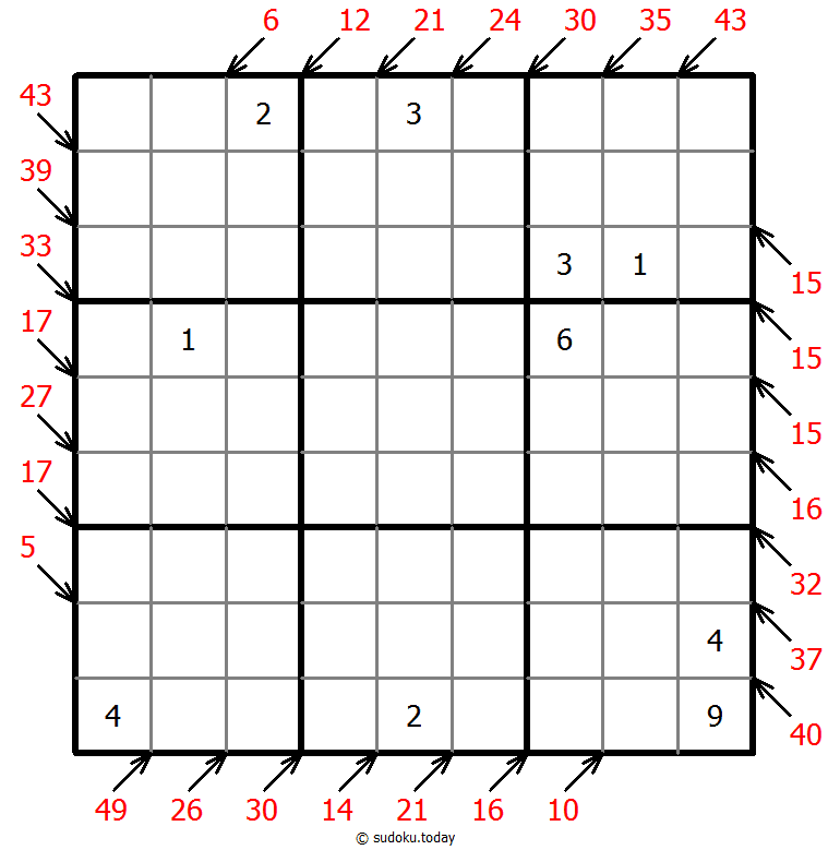 小杀手数独 #41757