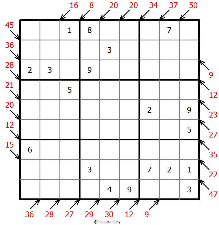 小杀手数独 #41800