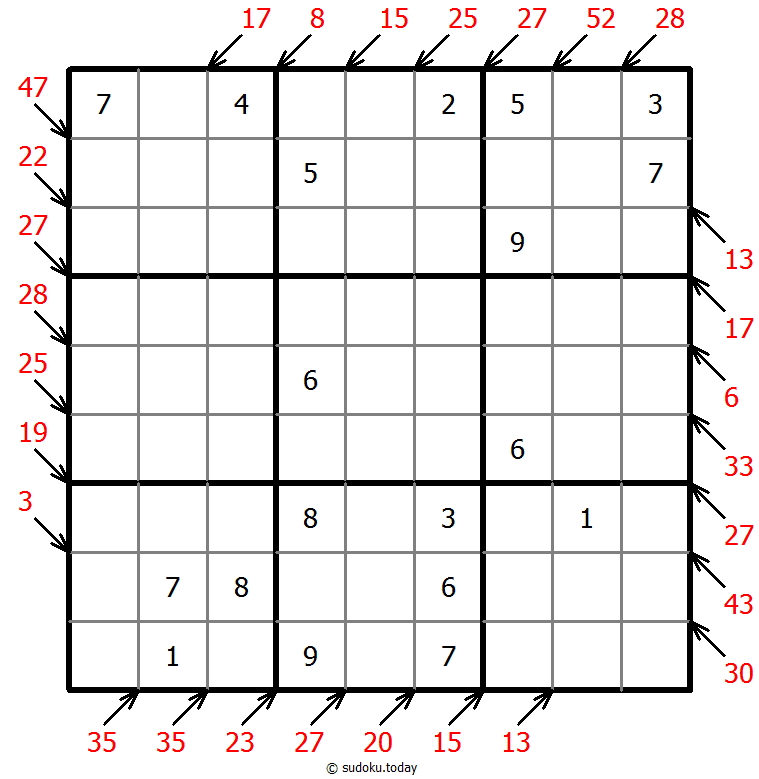 小杀手数独 #41852