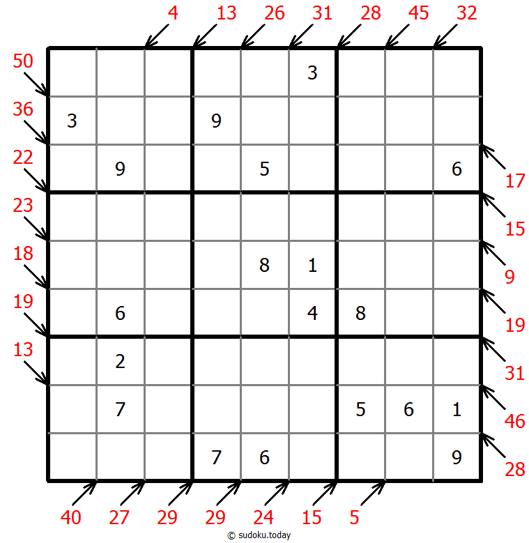 小杀手数独 #41871