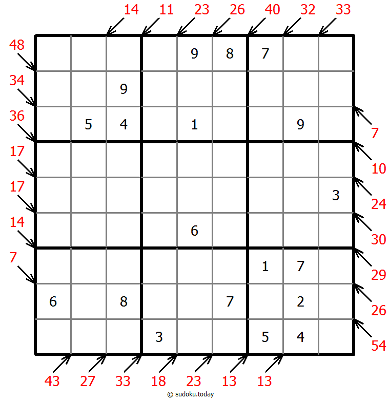 小杀手数独 #41874