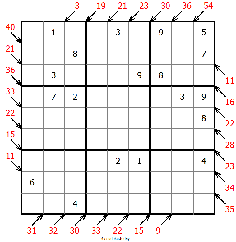 小杀手数独 #41879