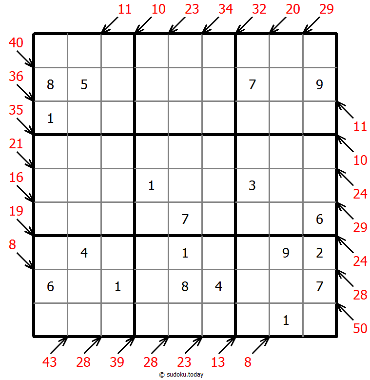 小杀手数独 #41887