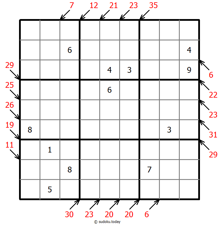 小杀手数独 #42880