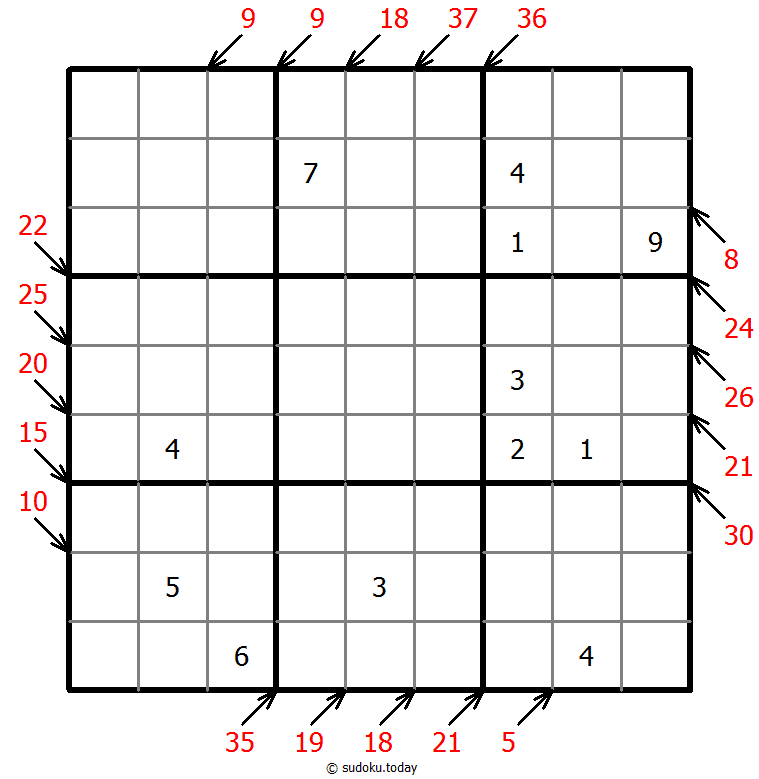 小杀手数独 #42934