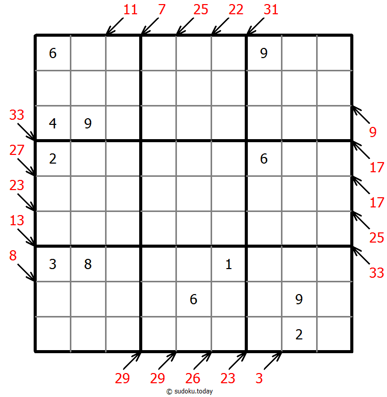 小杀手数独 #42970