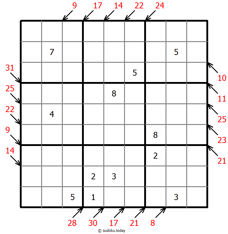 小杀手数独 #43094