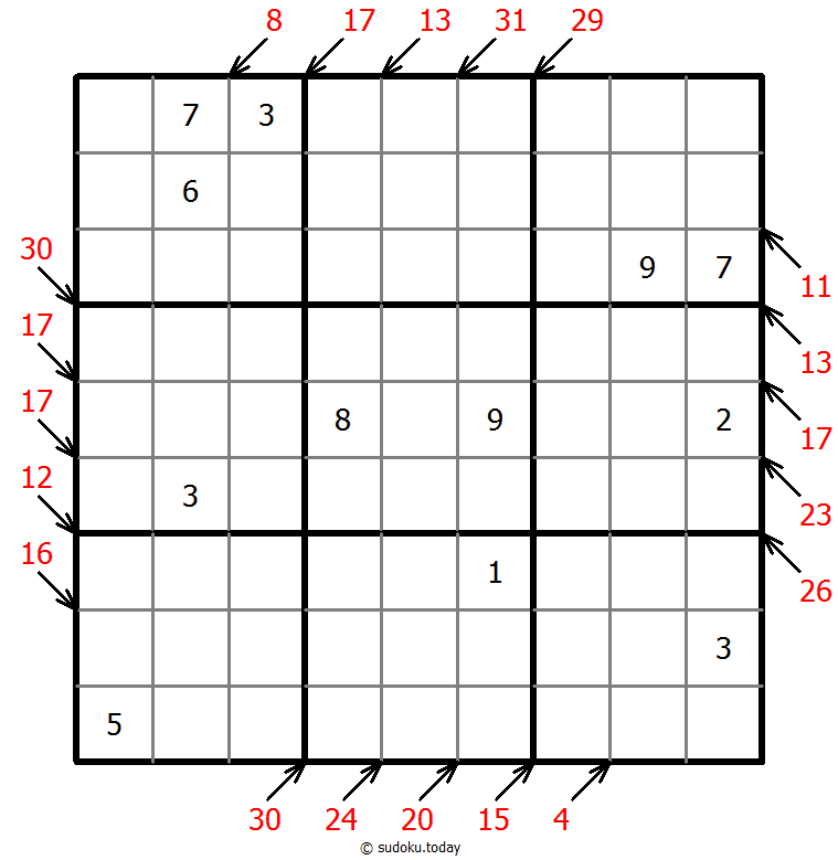 小杀手数独 #43176