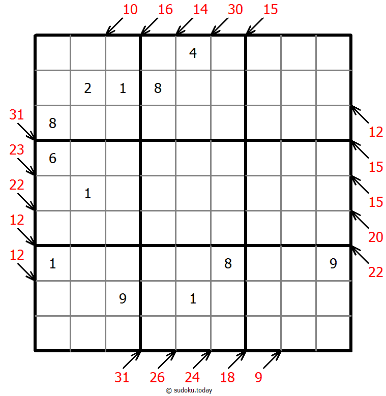 小杀手数独 #43192
