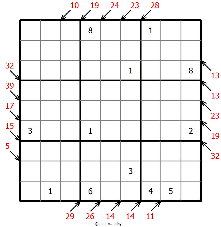 小杀手数独 #43254