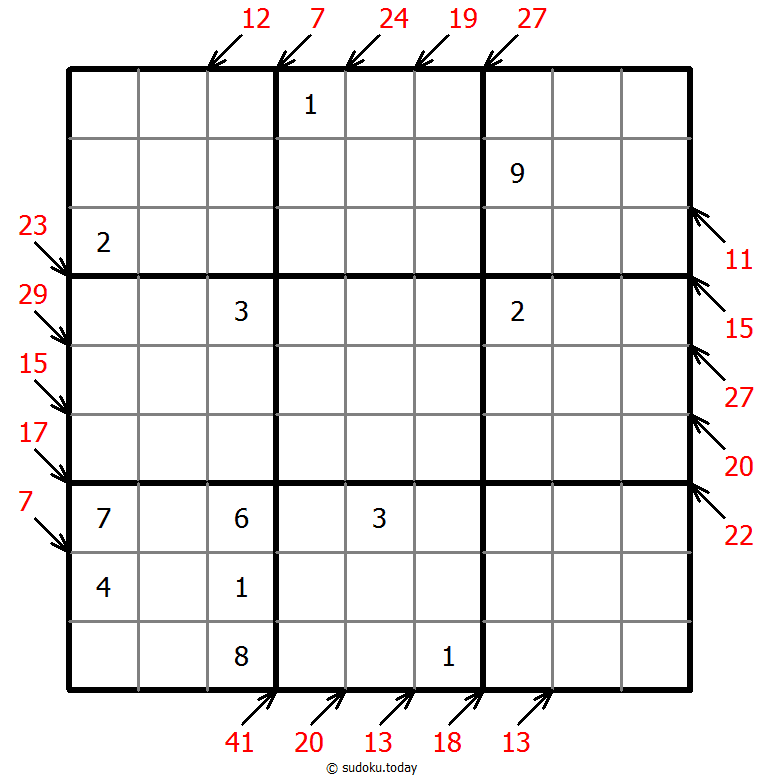 小杀手数独 #43299