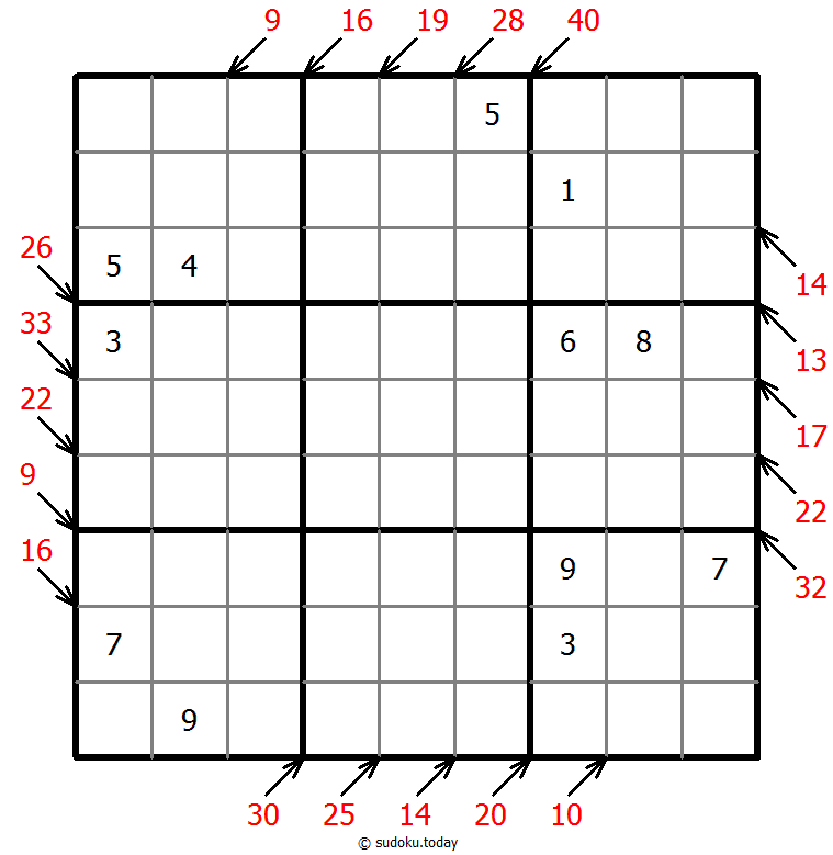 小杀手数独 #43337