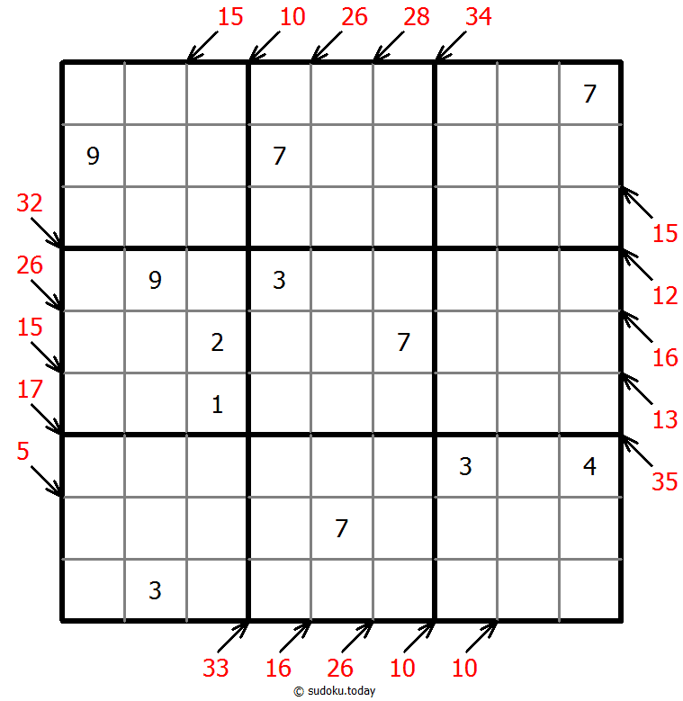 小杀手数独 #43341