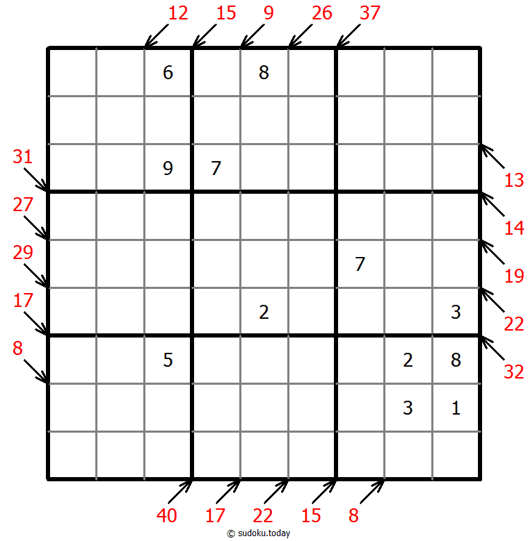 小杀手数独 #43348