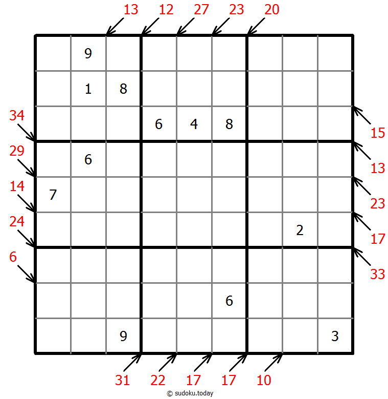 小杀手数独 #43440