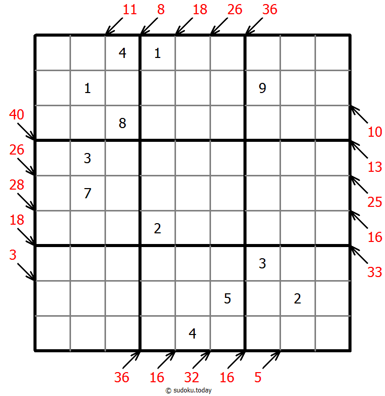 小杀手数独 #43444