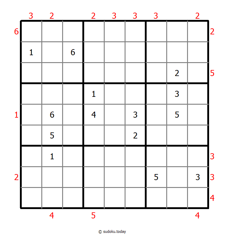 摩天大楼数独 #46266