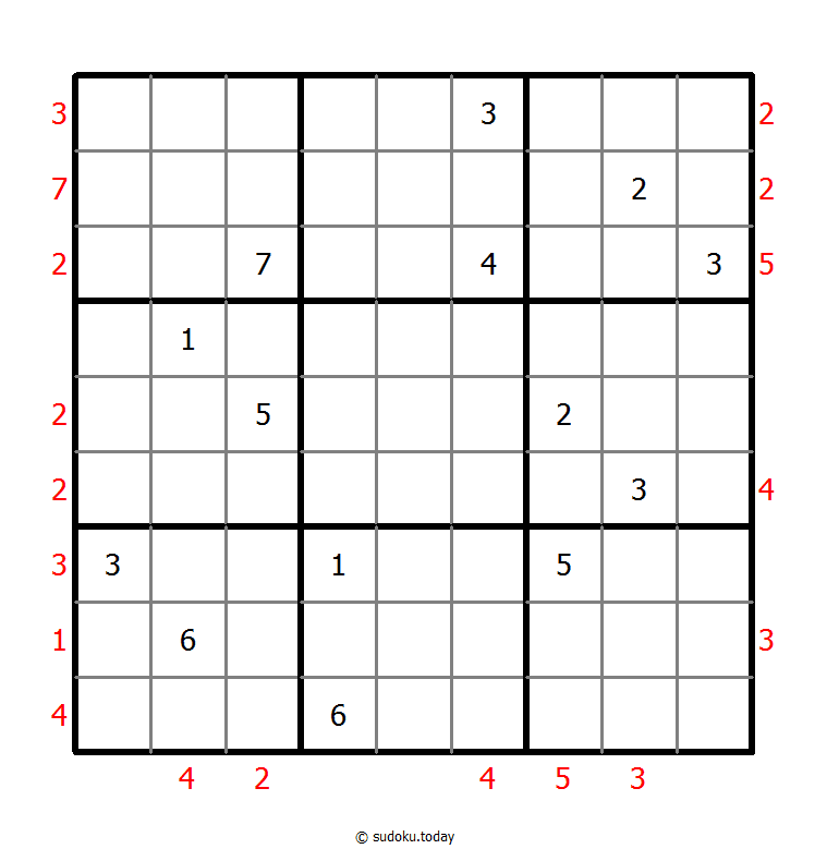 摩天大楼数独 #46338