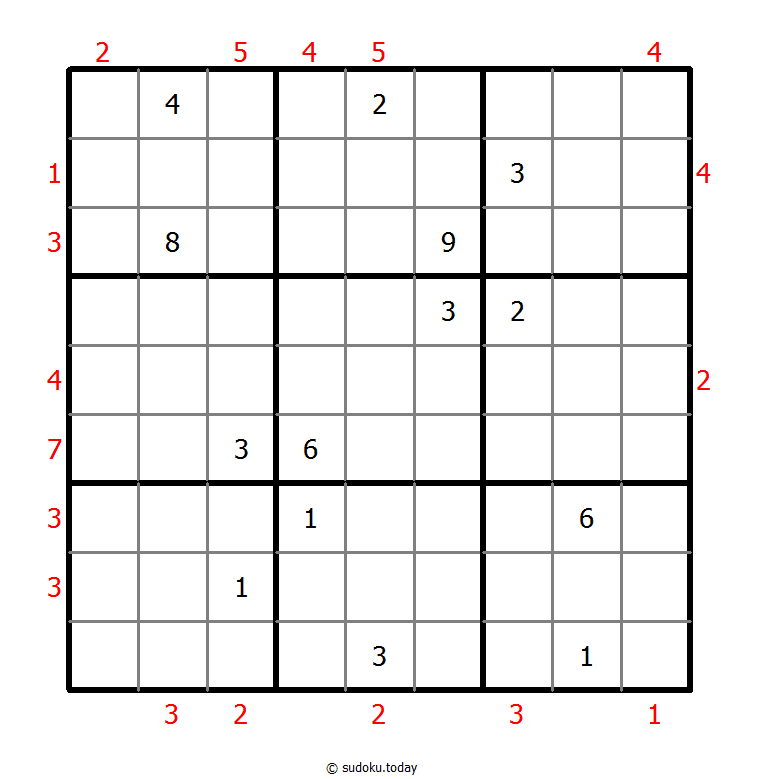 摩天大楼数独 #46660