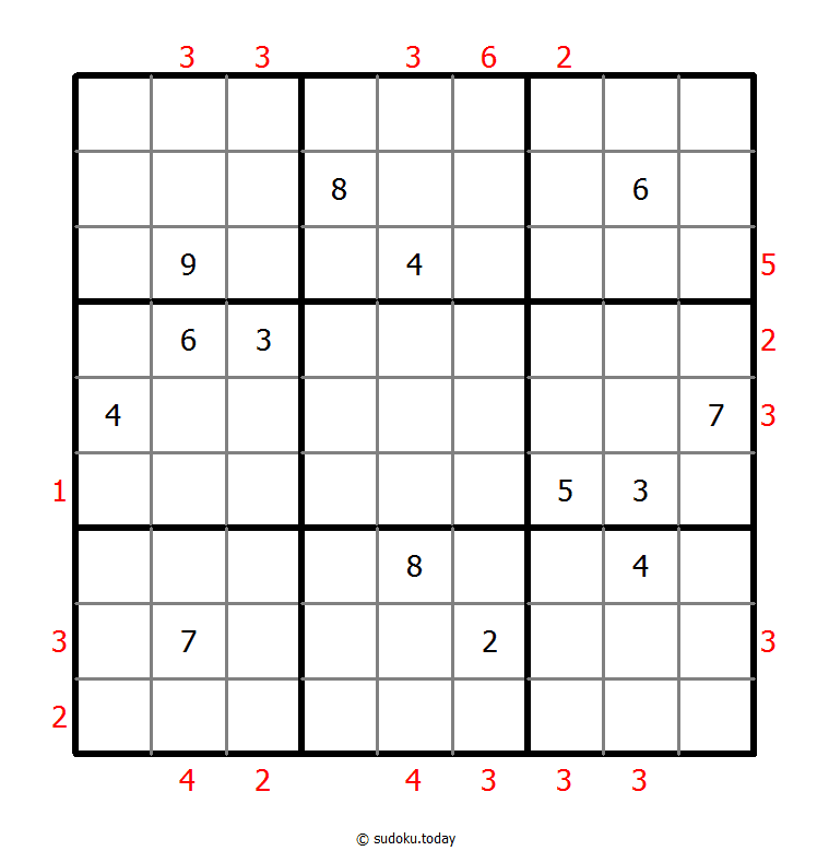 摩天大楼数独 #47525