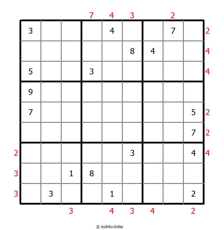 摩天大楼数独 #48351