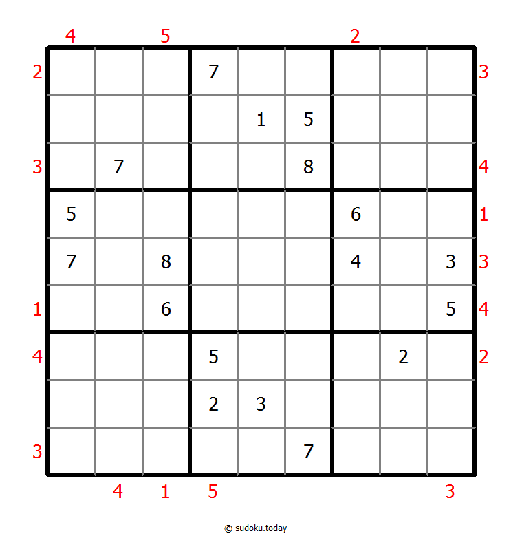 摩天大楼数独 #48399